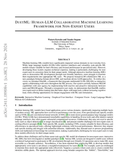 DuetML: Human-LLM Collaborative Machine Learning Framework for
  Non-Expert Users