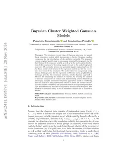 Bayesian Cluster Weighted Gaussian Models
