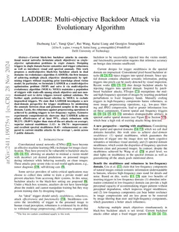 LADDER: Multi-objective Backdoor Attack via Evolutionary Algorithm