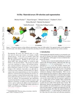 SAMa: Material-aware 3D Selection and Segmentation