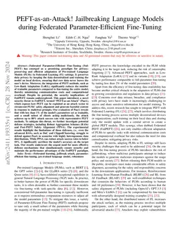 PEFT-as-an-Attack! Jailbreaking Language Models during Federated
  Parameter-Efficient Fine-Tuning