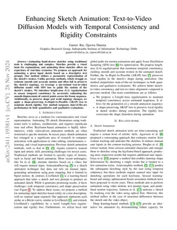 Enhancing Sketch Animation: Text-to-Video Diffusion Models with Temporal
  Consistency and Rigidity Constraints
