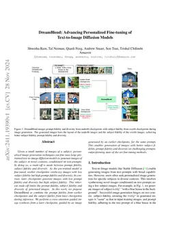 DreamBlend: Advancing Personalized Fine-tuning of Text-to-Image
  Diffusion Models