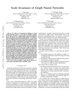 Scale Invariance of Graph Neural Networks