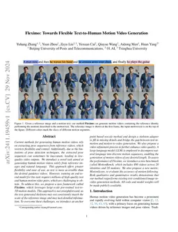 Fleximo: Towards Flexible Text-to-Human Motion Video Generation