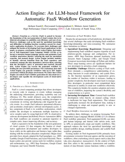 Action Engine: Automatic Workflow Generation in FaaS