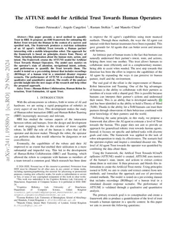 The ATTUNE model for Artificial Trust Towards Human Operators