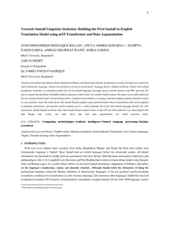 Towards Santali Linguistic Inclusion: Building the First
  Santali-to-English Translation Model using mT5 Transformer and Data
  Augmentation