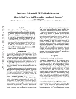 Open source Differentiable ODE Solving Infrastructure