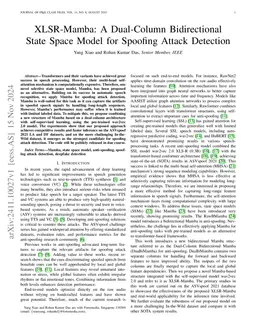 XLSR-Mamba: A Dual-Column Bidirectional State Space Model for Spoofing Attack Detection