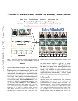 EchoMimicV2: Towards Striking, Simplified, and Semi-Body Human Animation