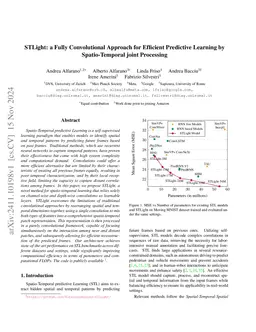 STLight: a Fully Convolutional Approach for Efficient Predictive
  Learning by Spatio-Temporal joint Processing