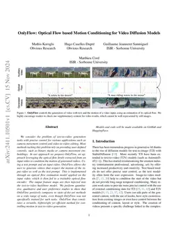 OnlyFlow: Optical Flow based Motion Conditioning for Video Diffusion Models