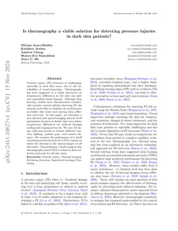 Is thermography a viable solution for detecting pressure injuries in
  dark skin patients?