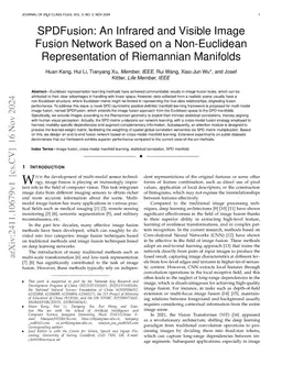 SMLNet: A SPD Manifold Learning Network for Infrared and Visible Image Fusion