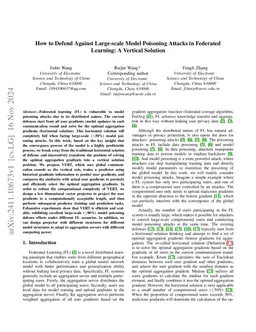 How to Defend Against Large-scale Model Poisoning Attacks in Federated
  Learning: A Vertical Solution