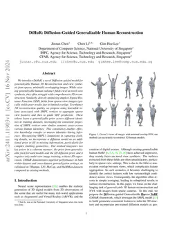 DiHuR: Diffusion-Guided Generalizable Human Reconstruction
