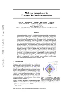 Molecule Generation with Fragment Retrieval Augmentation