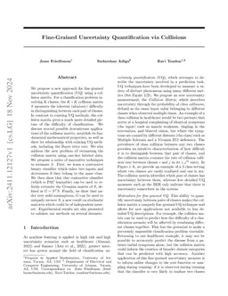 Fine-Grained Uncertainty Quantification via Collisions