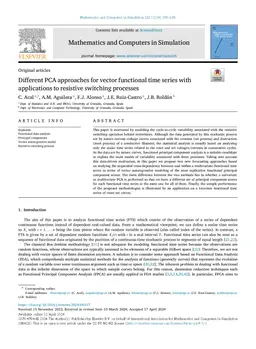 Different PCA approaches for vector functional time series with
  applications to resistive switching processes
