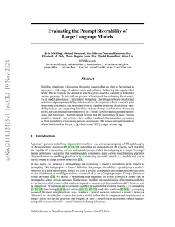 Evaluating the Prompt Steerability of Large Language Models