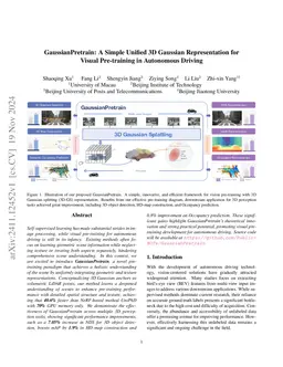 GaussianPretrain: A Simple Unified 3D Gaussian Representation for Visual
  Pre-training in Autonomous Driving