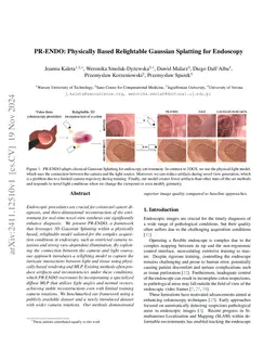 PR-ENDO: Physically Based Relightable Gaussian Splatting for Endoscopy