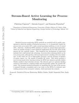 Stream-Based Active Learning for Process Monitoring