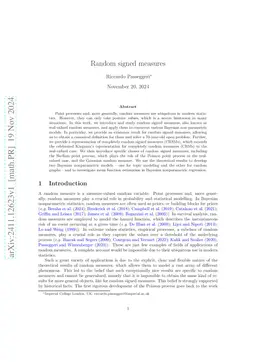 Random signed measures