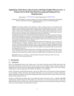 Optimizing Airline Reservation Systems with Edge-Enabled Microservices:
  A Framework for Real-Time Data Processing and Enhanced User Responsiveness