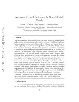 Neurosymbolic Graph Enrichment for Grounded World Models