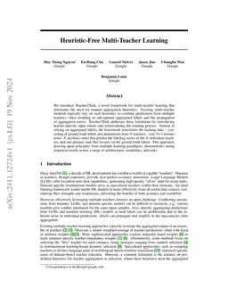 Heuristic-Free Multi-Teacher Learning