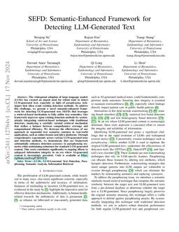 SEFD: Semantic-Enhanced Framework for Detecting LLM-Generated Text