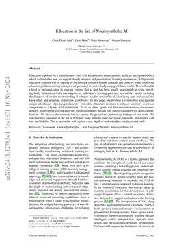 Education in the Era of Neurosymbolic AI