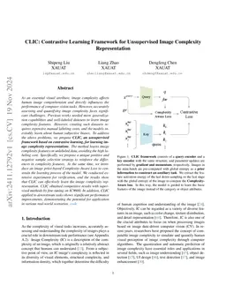 CLIC: Contrastive Learning Framework for Unsupervised Image Complexity Representation