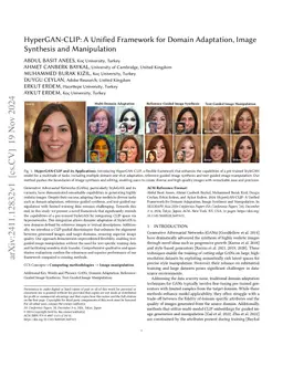 HyperGAN-CLIP: A Unified Framework for Domain Adaptation, Image
  Synthesis and Manipulation