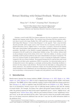 Reward Modeling with Ordinal Feedback: Wisdom of the Crowd