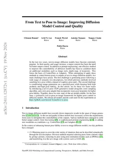 From Text to Pose to Image: Improving Diffusion Model Control and
  Quality