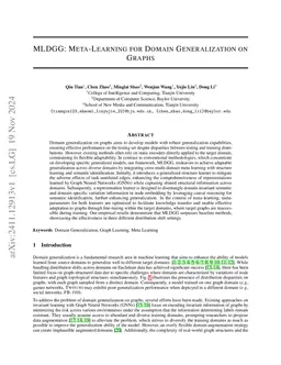 MLDGG: Meta-Learning for Domain Generalization on Graphs