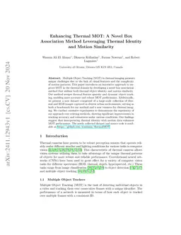 Enhancing Thermal MOT: A Novel Box Association Method Leveraging Thermal
  Identity and Motion Similarity