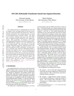 DT-LSD: Deformable Transformer-based Line Segment Detection
