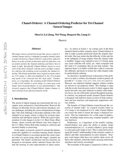 Chanel-Orderer: A Channel-Ordering Predictor for Tri-Channel Natural
  Images