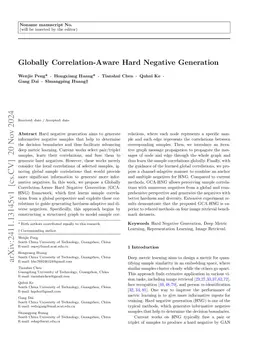 Globally Correlation-Aware Hard Negative Generation