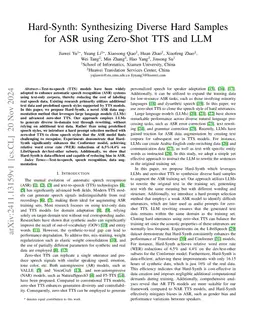 Hard-Synth: Synthesizing Diverse Hard Samples for ASR using Zero-Shot
  TTS and LLM