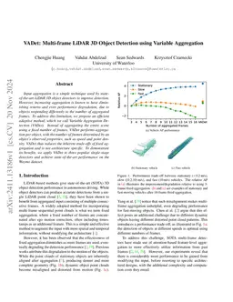 VADet: Multi-frame LiDAR 3D Object Detection using Variable Aggregation