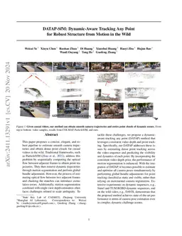 DATAP-SfM: Dynamic-Aware Tracking Any Point for Robust Structure from
  Motion in the Wild