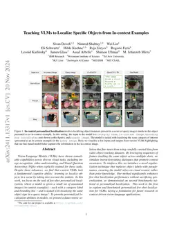 Teaching VLMs to Localize Specific Objects from In-context Examples