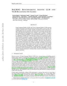 BALROG: Benchmarking Agentic LLM and VLM Reasoning On Games