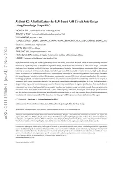 AMSnet-KG: A Netlist Dataset for LLM-based AMS Circuit Auto-Design Using
  Knowledge Graph RAG
