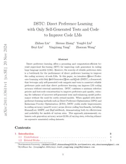 DSTC: Direct Preference Learning with Only Self-Generated Tests and Code
  to Improve Code LMs